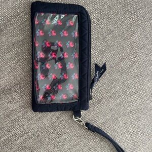 Vera Bradley Navy Floral Phone Wristlet